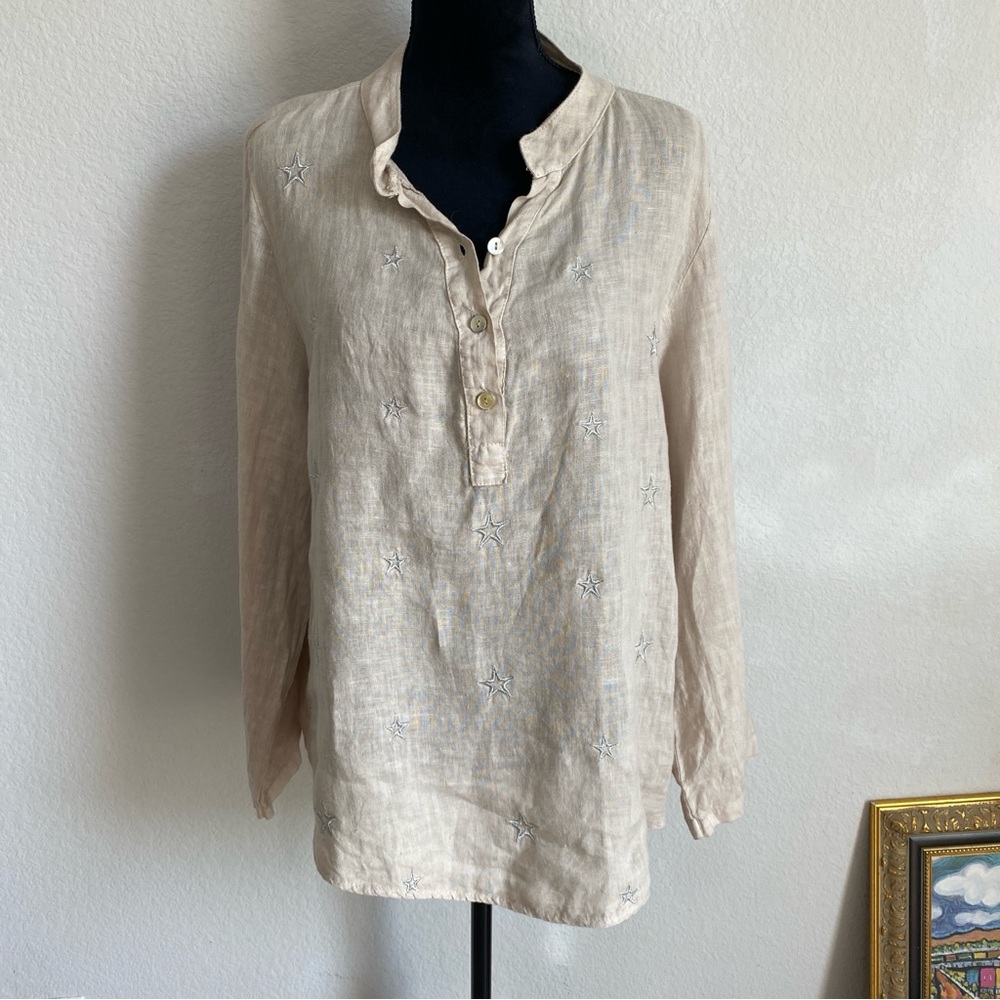 Tempo Paris Natural Linen‎ Blouse